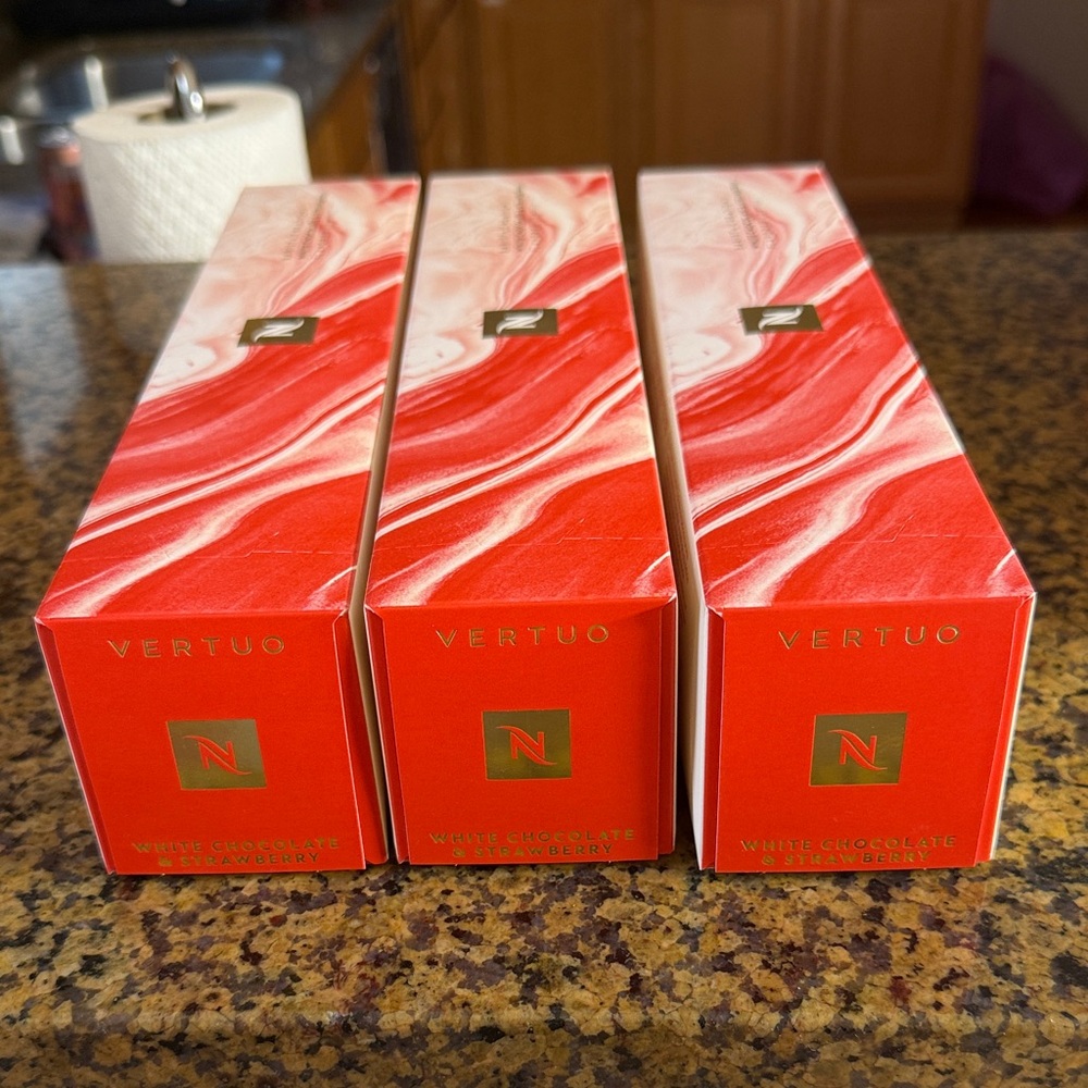Nespresso Vertuo strawberry and white chocolate